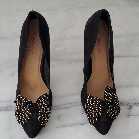 Justfab faux suede heels - Picture 2 of 4